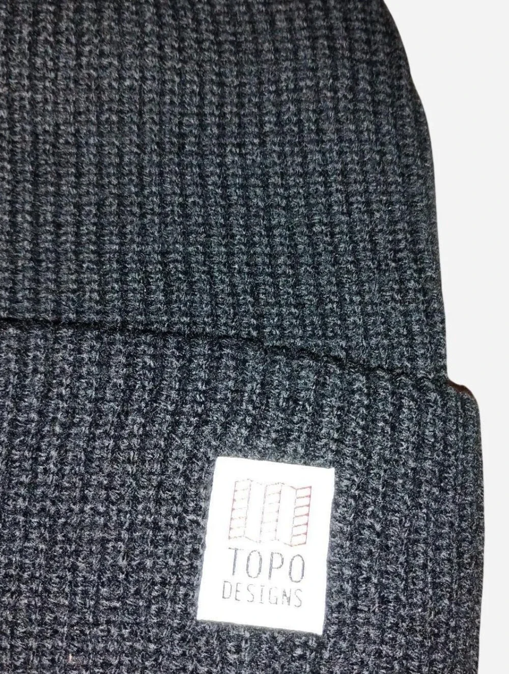 Topo Designs Black Watch Cap Beanie NWT